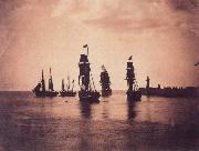 Gustave Le Gray Ship leaving  Harbor France oil painting artist